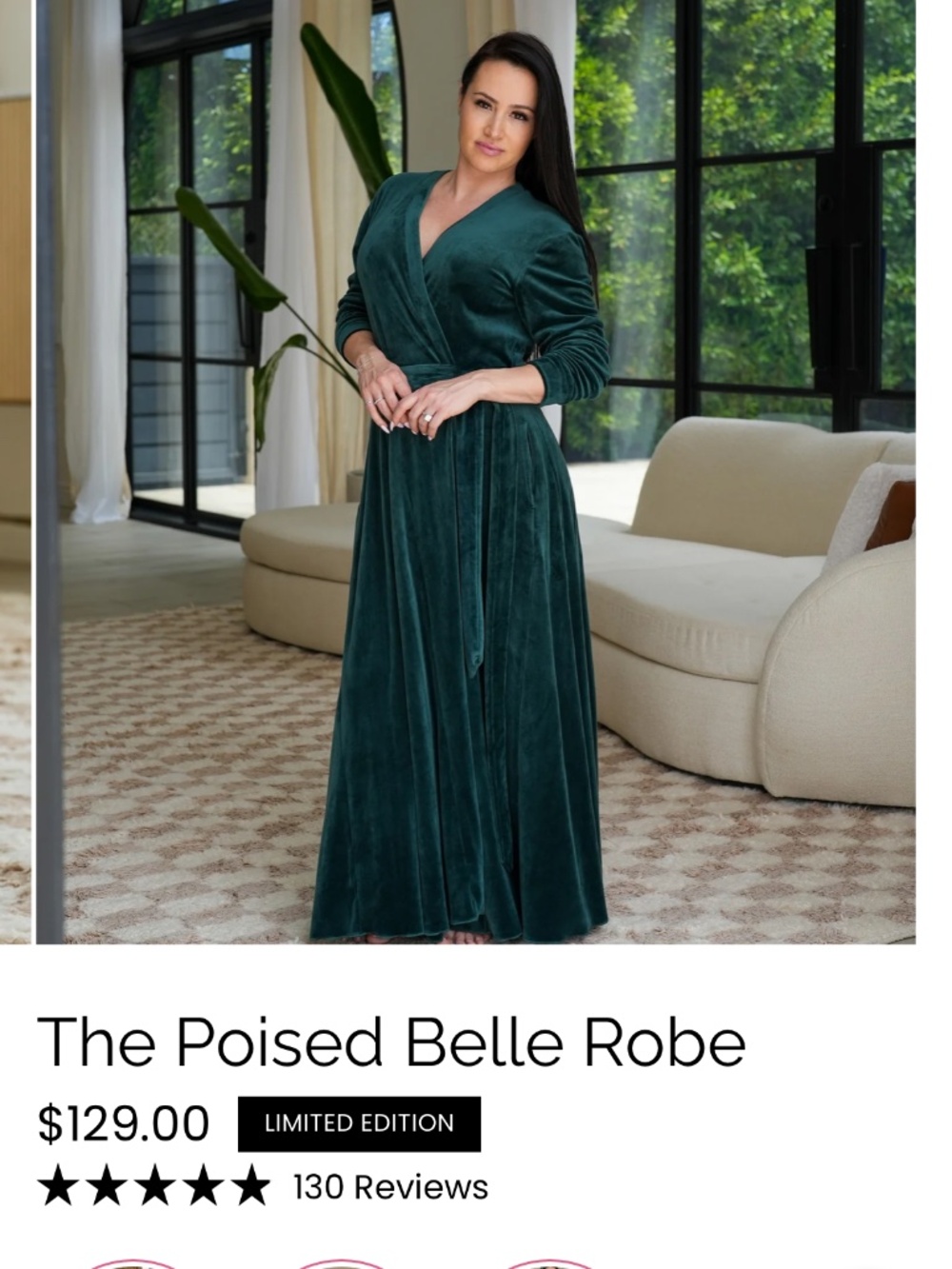 Poised belle sexy little Robe